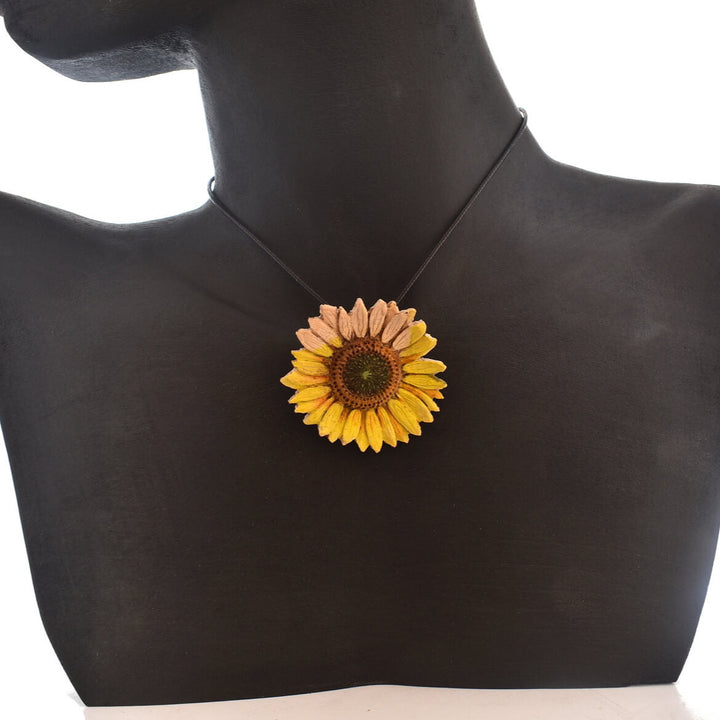 sunflower necklace