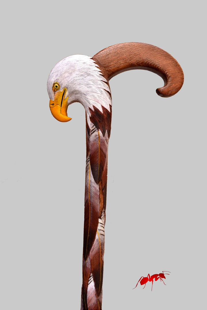 eagle head walking stick