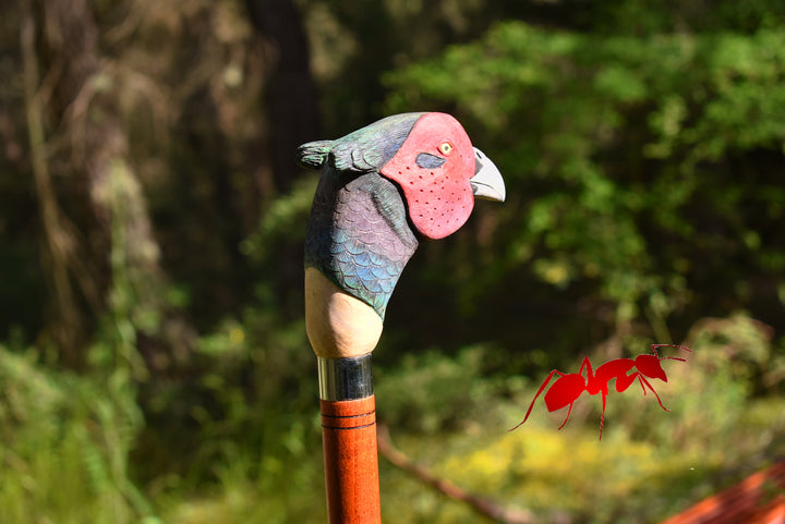 custom wood walking stick,pheasant bird,hunting decor gift for bird lovers - AntSarT 