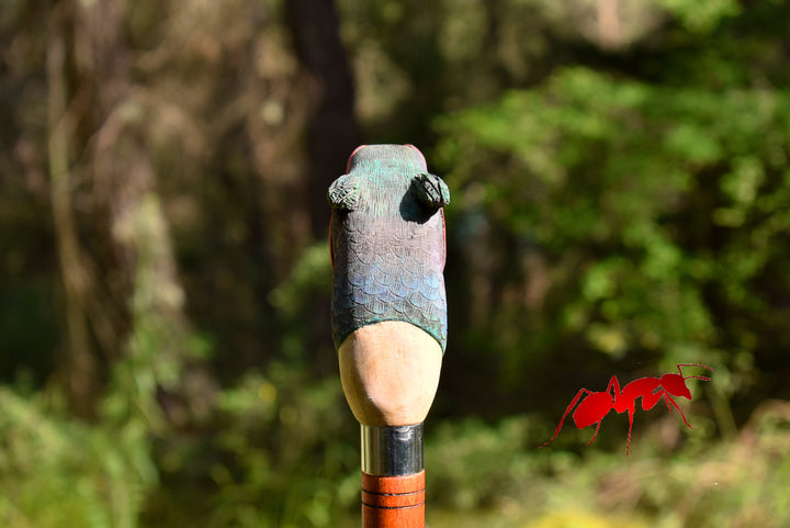 custom wood walking stick,pheasant bird,hunting decor gift for bird lovers - AntSarT 