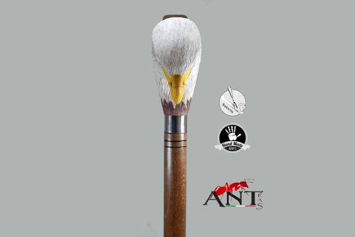 Custom walking canes,wooden bald eagle head walking cane,bird lovers - AntSarT 