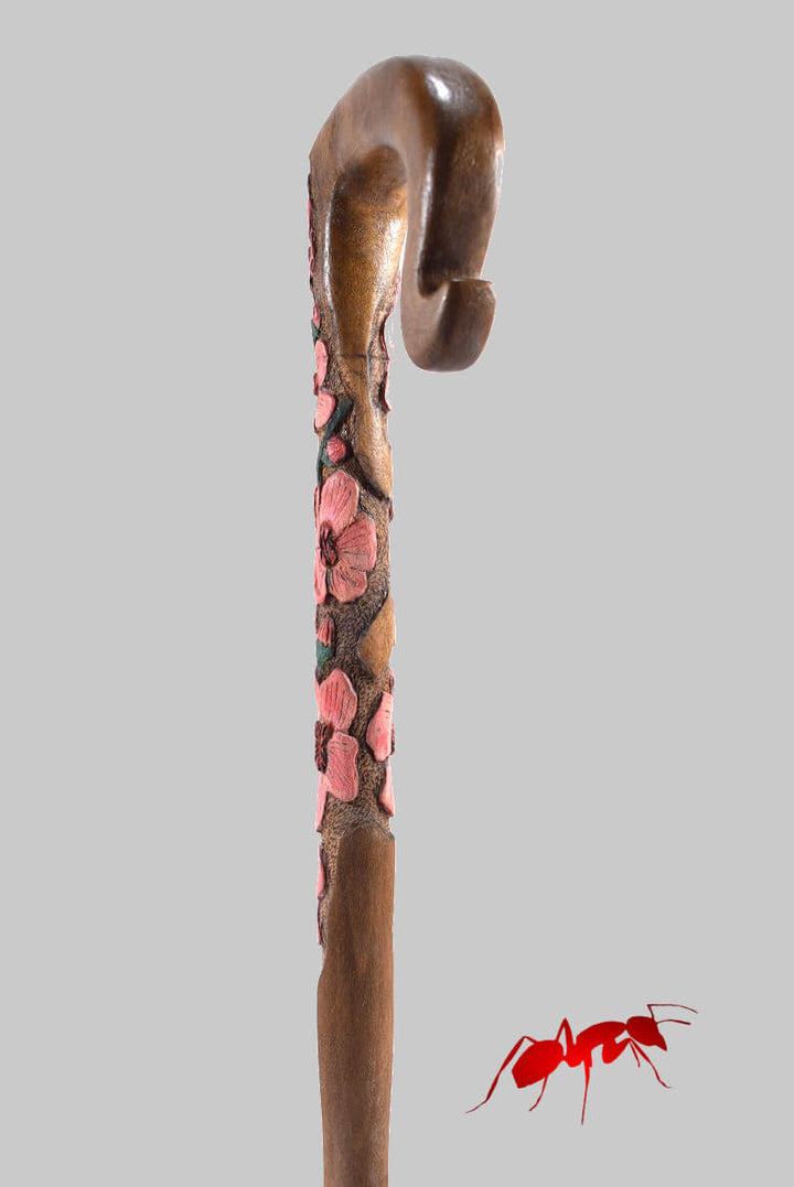 Wooden walking canes,custom cane cherry flower | AntSarT